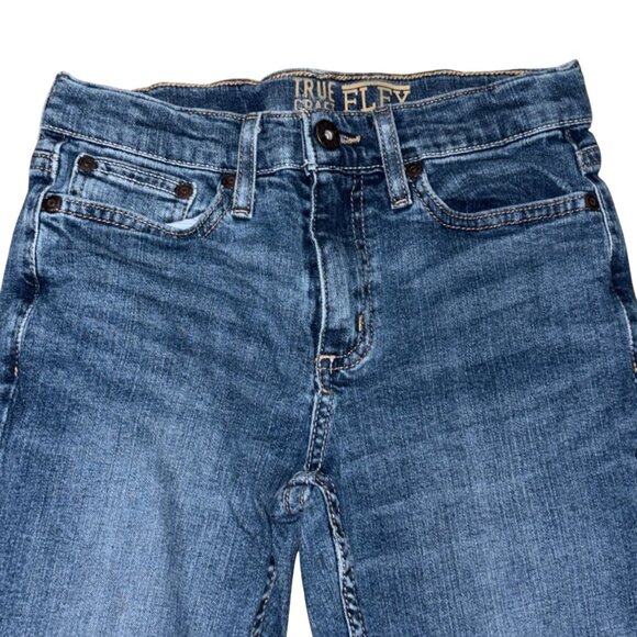 True Craft Flex Kids Straight Denim Jeans-Adjustable Waist-Size 10-GUC - Picture 2 of 4